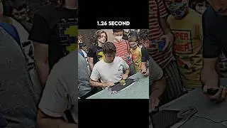 Cube world record solve in 1.26 second 