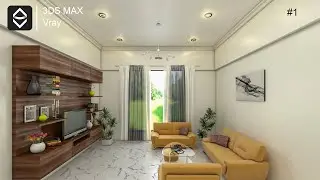 Living Room Interior Design In 3ds Max And Vray Tutorial #1