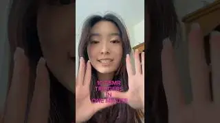 10 asmr triggers in 1 min 🤸‍♀️ #asmr #tapping #fastasmr #asmrshorts