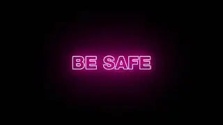 Neon typography video