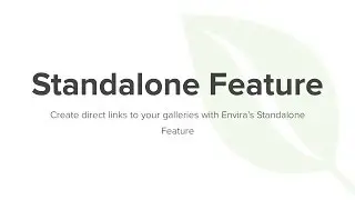 Envira Gallery Standalone Feature