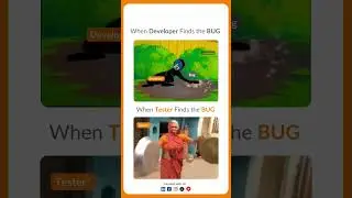 Developer VS Tester 🤣 #developer #softwaredeveloper #tester #coding #viral #funny #programmer
