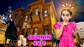 GECE GİZLİ CADININ EVİNE GİTTİK !! EYVAH YAKALANDIK CADI ELİF OLDU !!