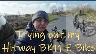 Trying out the hitway bk 11 E bike movie