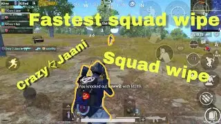 Squad wipe Montage Crazy Jaani || Pubg Mobile || Part 1