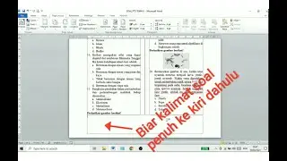 Cara mengatur Soal Ujian di Ms. Word