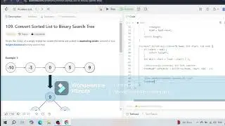 Leetcode.109. Convert Sorted List to Binary Search Tree problem for Interview #leetcode109 #medium