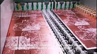 How to etch the outer layer of the PCBs?