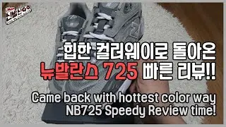 힙한 컬러웨이로 돌아온 뉴발란스 725 빠른 리뷰!! / New Balance 725 Speedy Review!!