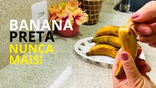 Como conservar a BANANA por muito tempo SEM ESCURECER #frutas #banana #dicas