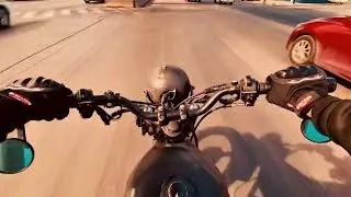 Paseo matutino por la ciudad | SCRAMBLER 125cc | SOLO AUDIO
