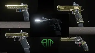 All Pistol Set ups for Platinum Camo
