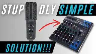 HOW TO CONNECT USB MIC TO A SOUND MIXER - SIMPLEST WAY!