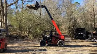 Iron-Rhino IR66-19 6600# 19'8" Reach Material Telehandler, 74HP Cummins, Cab Heat/AC, Load Monitor