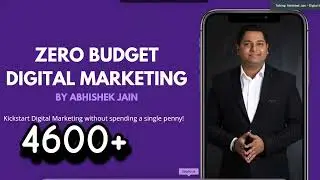 ZERO BUDGET DIGITAL MARKETING | 19 May 2024