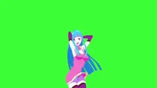 ✔️GREEN SCREEN EFFECTS: Anime Girl Dancing - mememe girl