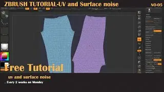 Free Zbrush Tutorial - UV and Surface Noise
