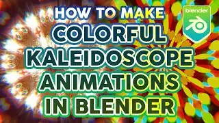 Blender Procedural Kaleidoscope Shader Tutorial ✨🔧 Radial Image Symmetry Mandala Motiongraphics Loop