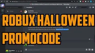 SECRET  HALLOWEEN ROBLOX PROMO CODE GIVES FREE ROBUX Roblox October 2020