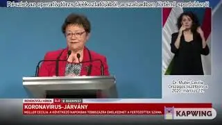 Részlet az operatív törzs tájékoztatójából, a szabadban történő sportolásról