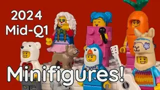 New 2024 LEGO Minifigure Pieces for Valentine's Day - Review & Showcase! (4K HDR!)