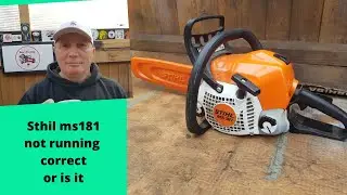 Sthil MS181 not running correct /Needs Tunning up