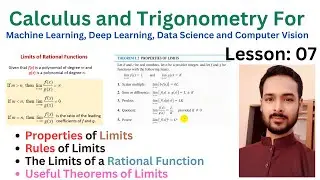 Lesson 07: Properties of Limits | Rules of Limits | Limits of a Rational Function