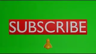 green screen copyright free subscribe button 4K LOOP