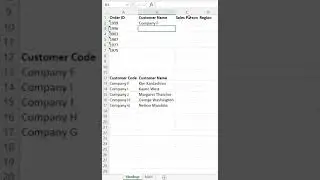 Vlookup The Vlookup To Get The Customers Names Indirectly