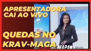 Apresentadora cai ao vivo - Quedas no Krav-Maga