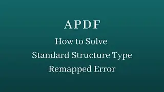 How to Solve Standard Structure Type Remapped Error