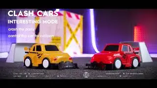 CLASH CARS RC Car 2in1 Foot Game & Bumper Car Warning & Spraying