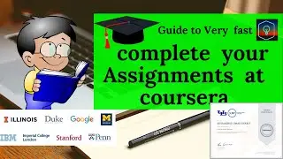 How to complete your assignments get certificate at coursera ???