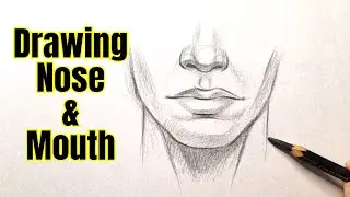 How to draw  lips and nose (Mouth drawing) | Mouth Drawing Tutorial step by step | Drawing Videos