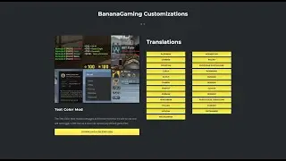 Русская версия Text Color Mod bananagaming для CS:GO
