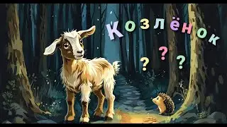 Козлёнок Потерялся в Тёмном Лесу! 😱 Что С Ним Произошло? 🐐✨ #аудиосказка