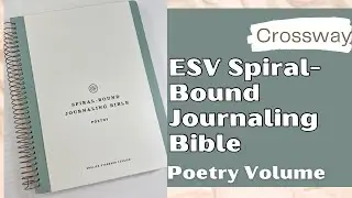 Spiral Bound Journaling Bible - ESV - Poetry - Crossway Bibles