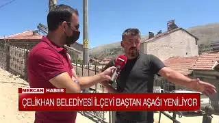 ÇELİKHAN BELEDİYESİ İLÇEYİ BAŞTAN AŞAĞI YENİLİYOR