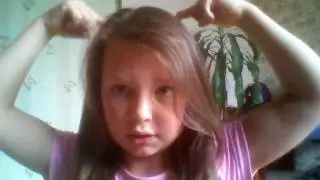 Как сделать косичку и 2 пучка