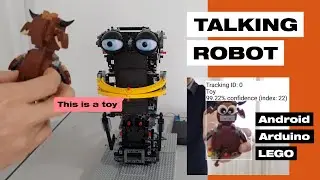 Animatronic Talking Robot Head Made With Arduino Android and LEGO