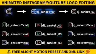 How to make animated logo for instagram and YouTube🌟 | Animated logo preset alight motion🔥