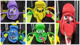 😱 All ROBLOX RAINBOW FRIENDS Characters in BRIDGE WORM with Clay | Trevor Henderson with Clay