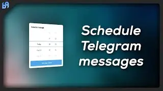 How to schedule messages on Telegram | Hidden trick | B9 Studios