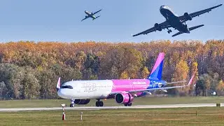 REJECTED TAKEOFF LEADS TO 2 GO AROUNDS | Airbus A321NEO Breaks Down on Runway at Budapest (+ATC)