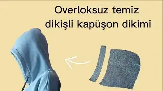 Sewing the hoodie with the clean stitch technique without overlocking