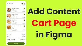 Adding Content to the My Cart Section - Part 04