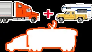 Tractor Trailer Truck + Pickup  Truck With Camper | Street Vehicles | Heavy Duty | Mashup Vehicles
