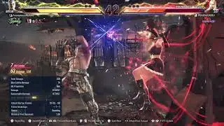 Tekken 8 Bryan high damage combo in online match
