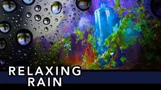 Relaxing Rain [No Talking] [Ambient Image] [Binaural Raindrops] [60FPS]
