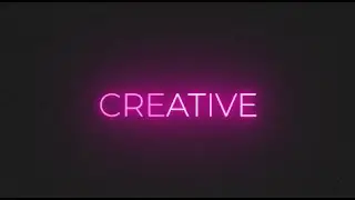 Neon Text Animation in After Effects неоновый эффект в афтер эффектс